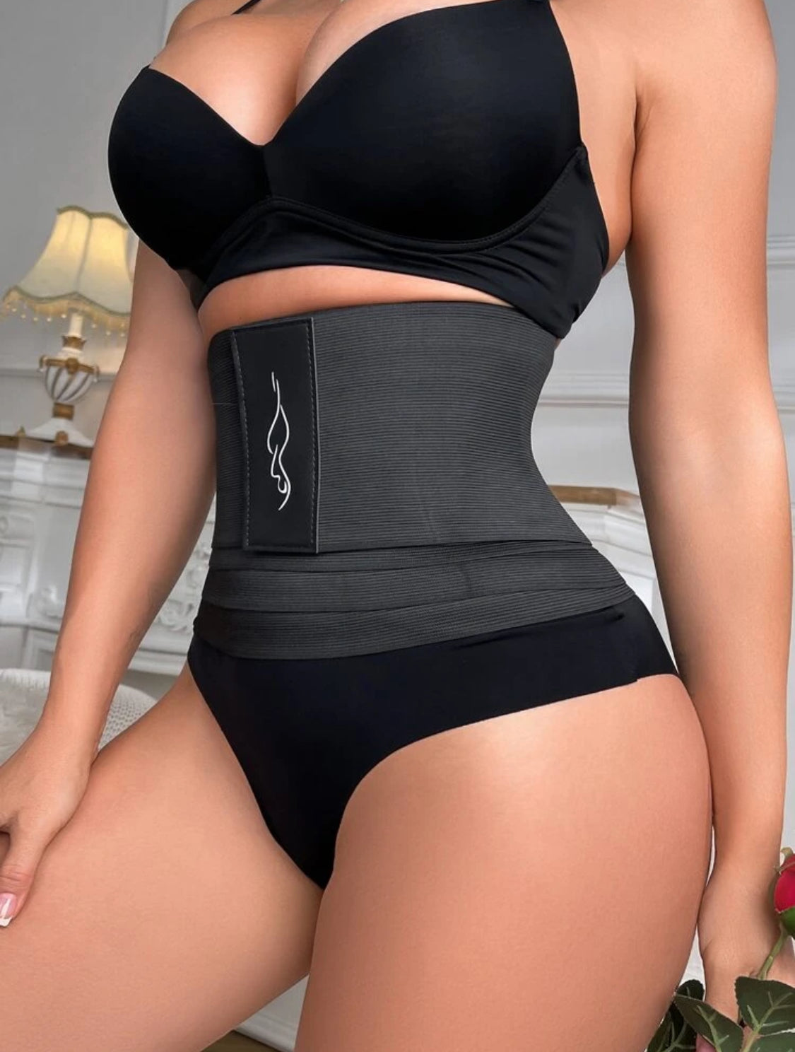 Faja moldeadora ajustable negro