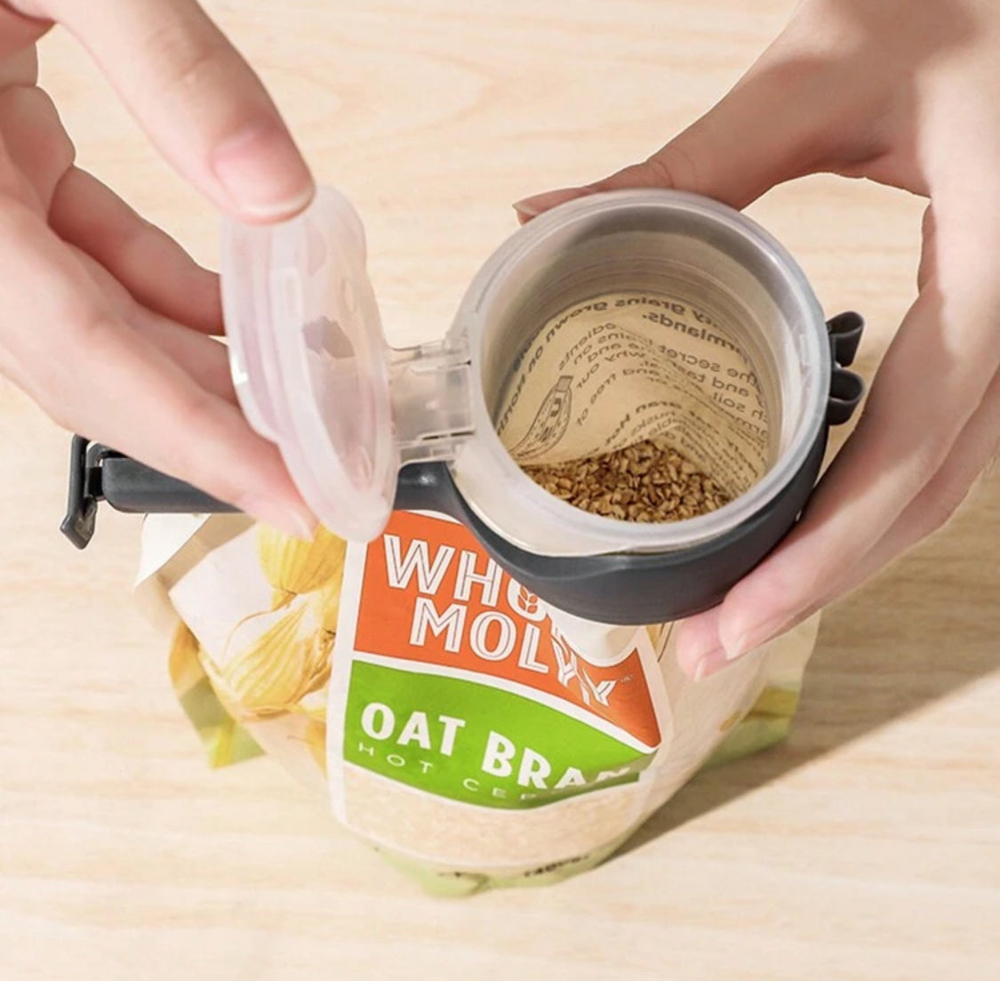 Clip para Alimentos con Dispensador