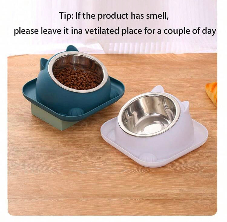 Tazón 2 en 1 desmontable de acero inoxidable Azul