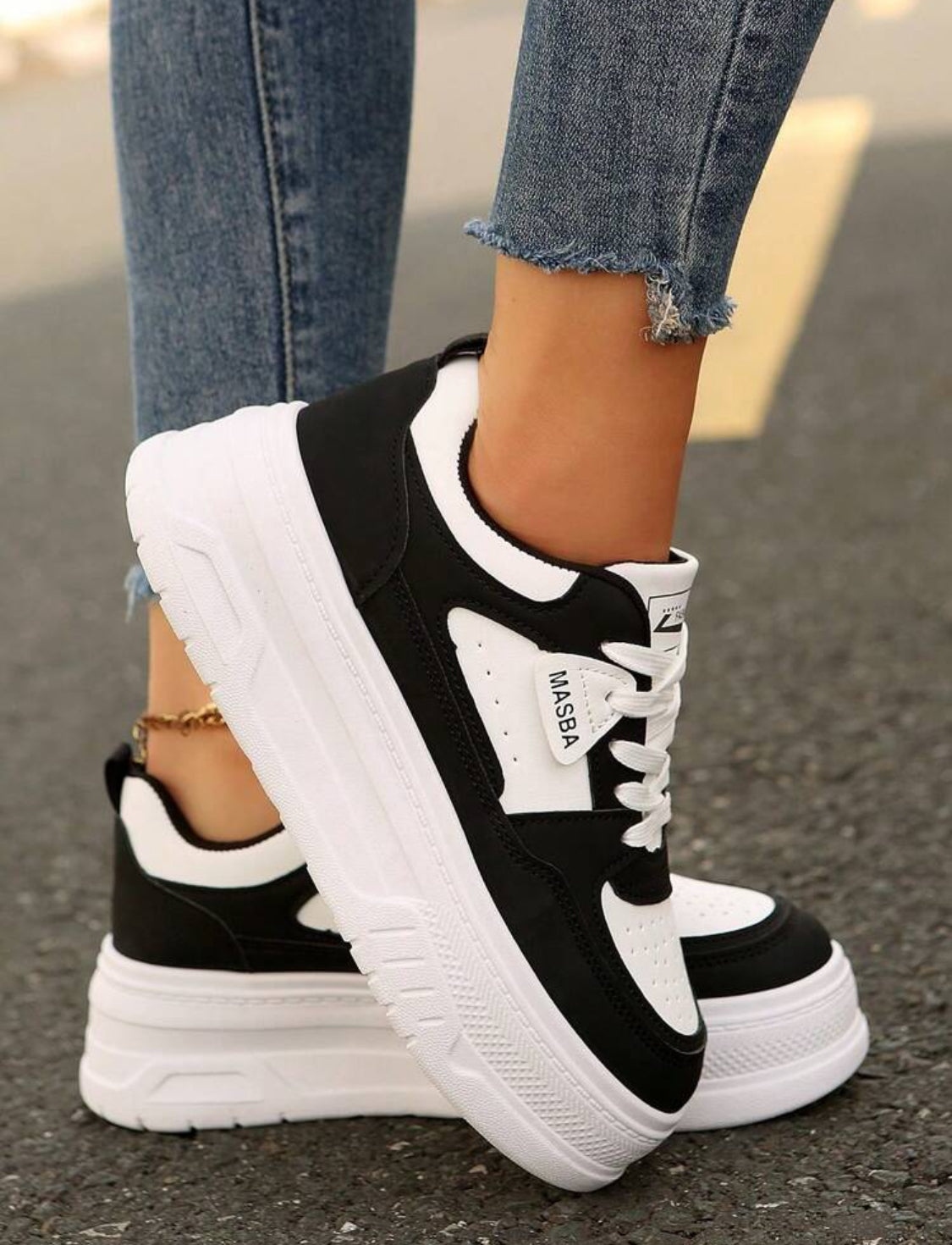 Tenis black/white