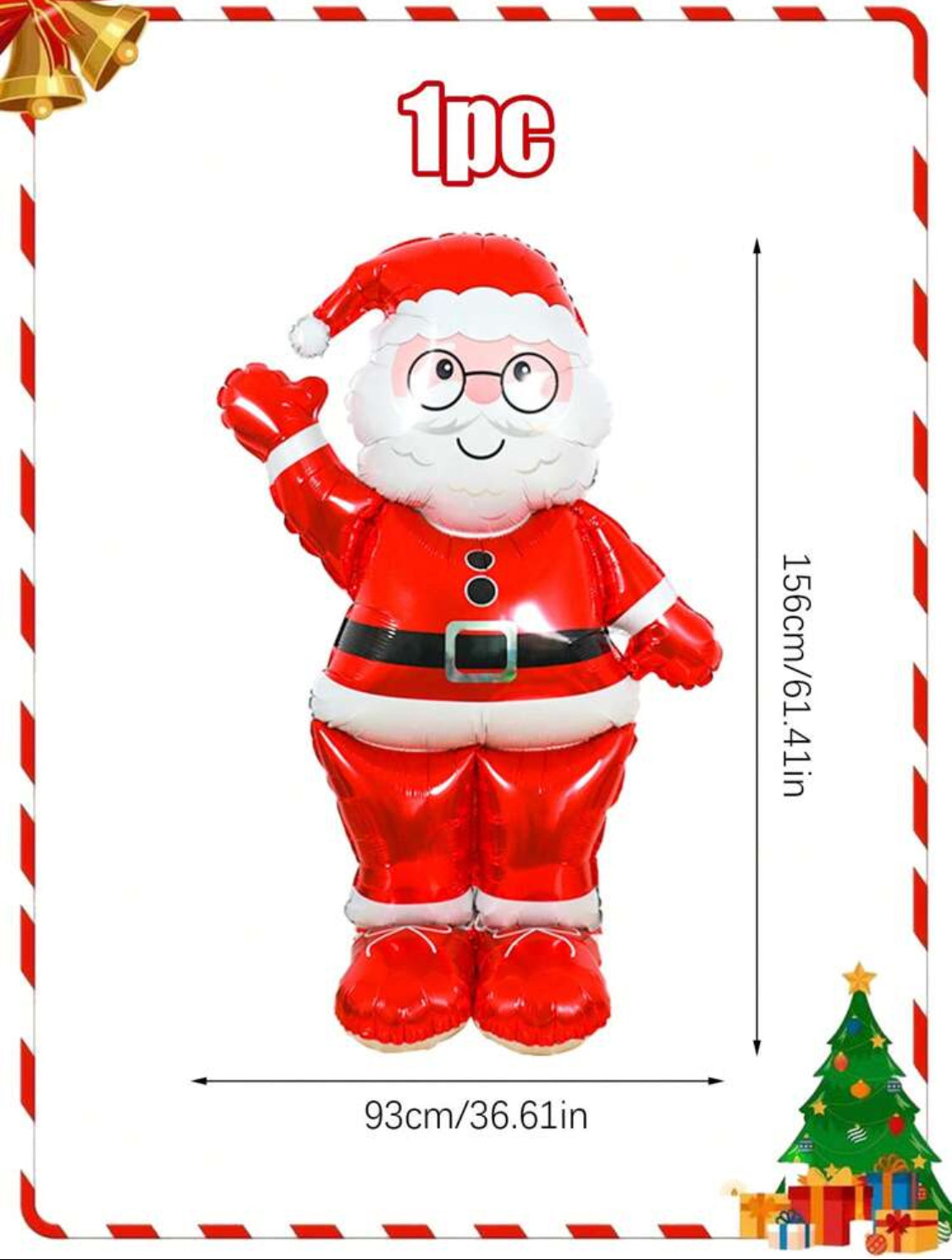Globo Santa 1.56 x .93 cm