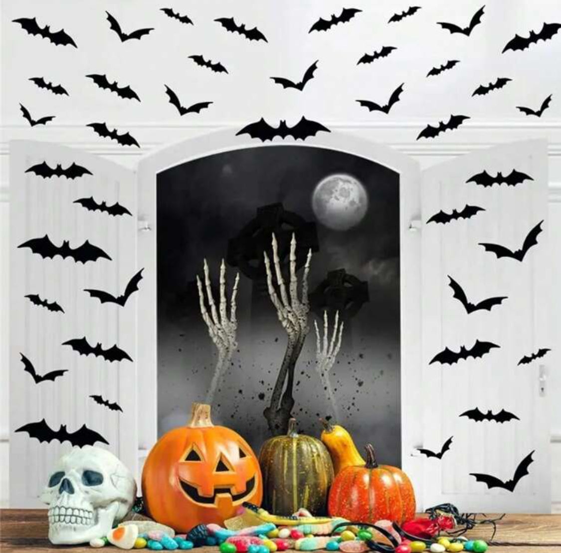 Murciélagos Decorativos (12 pzs)