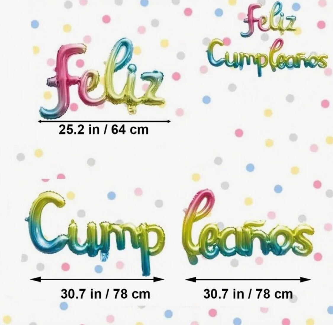 Set de Globos Jumbo Feliz Cumpleaños Rose Gold