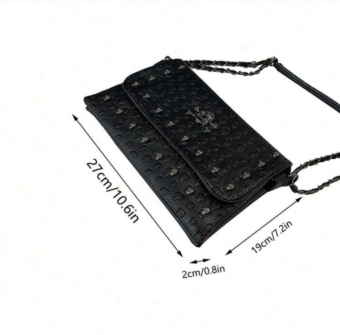 Bolsa de mano calavera pirata