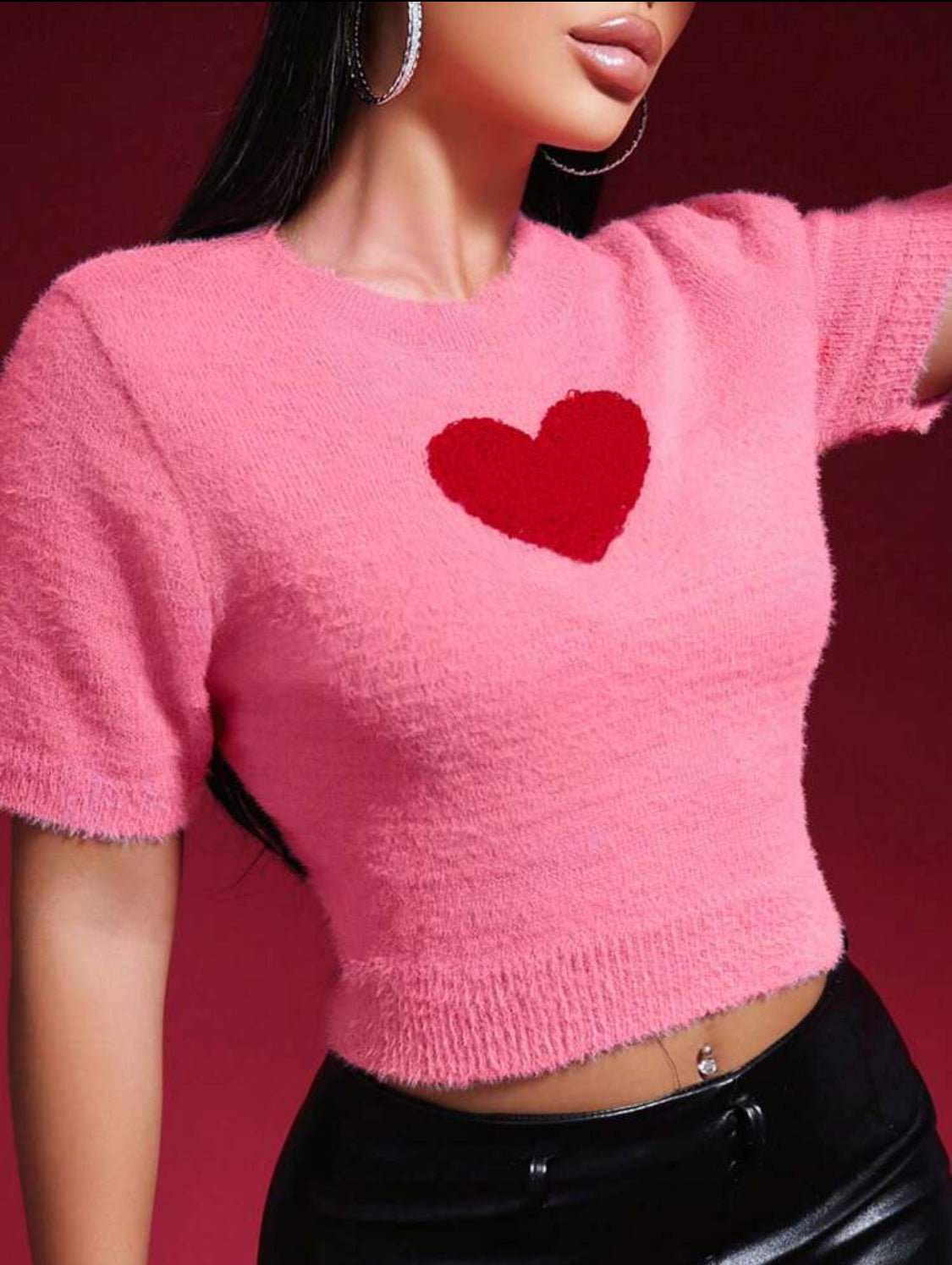 Bonito Jersey con corazón Talla Chica