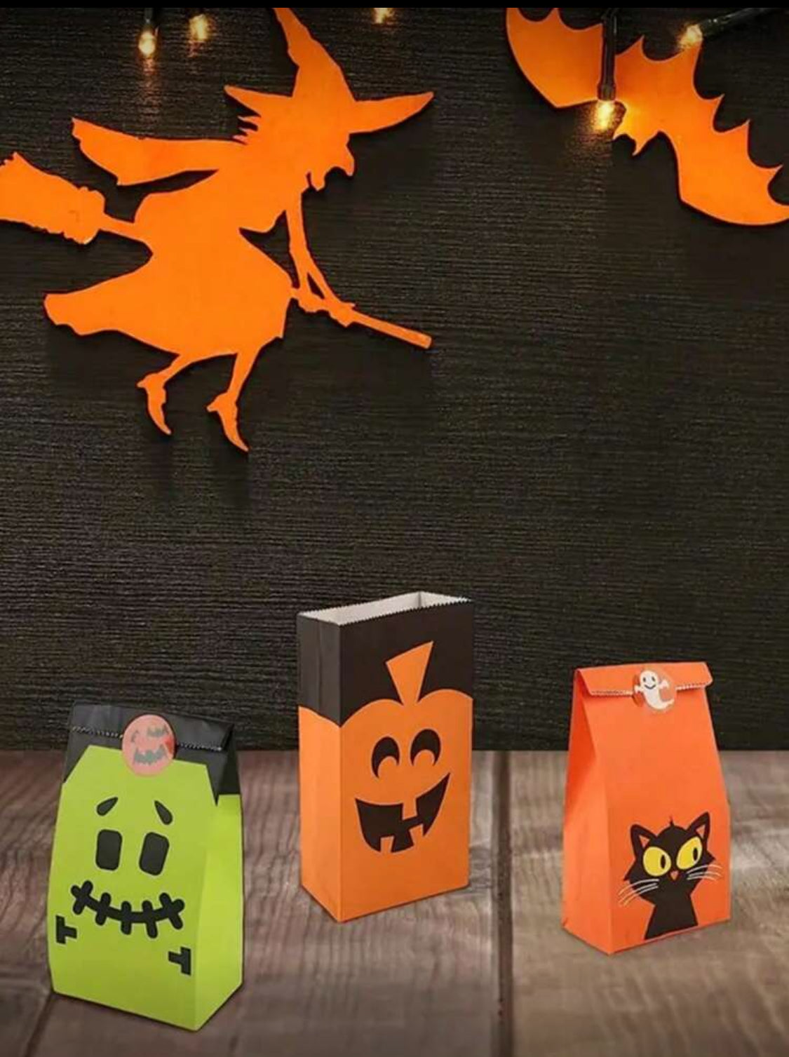 Bolsas de cartón Halloween (8 pzs)