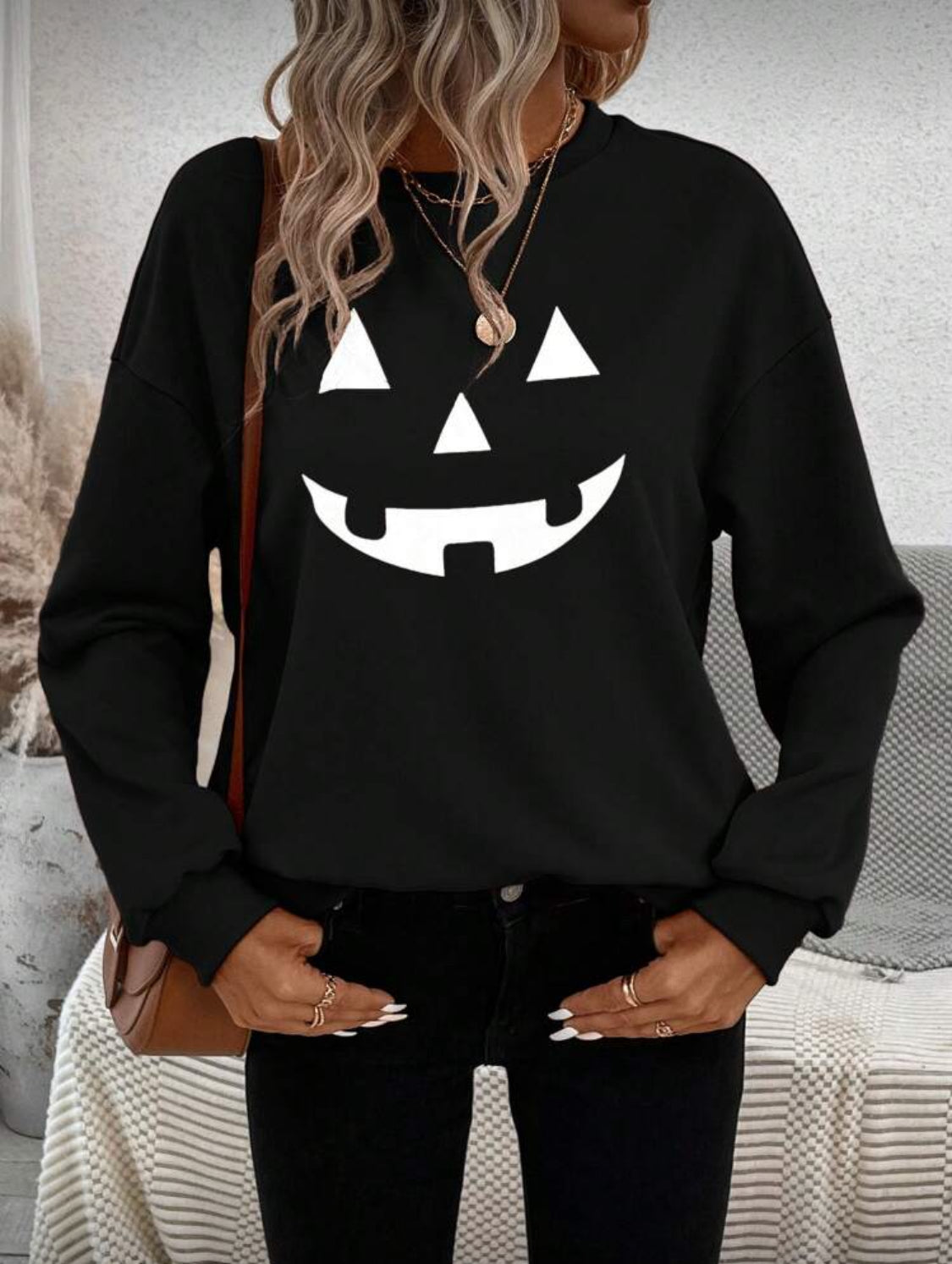 Sudadera calabaza dark Talla Mediana