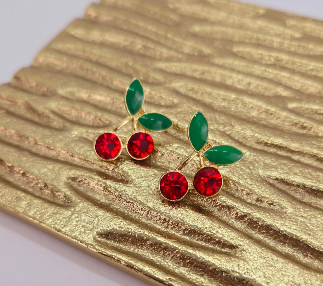 Aretes en forma de Cereza