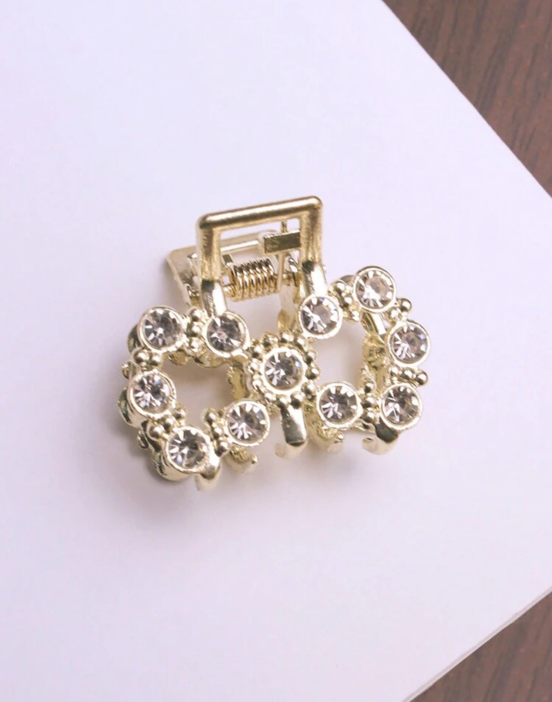 Mini Pinza con Perlas y Diamantes