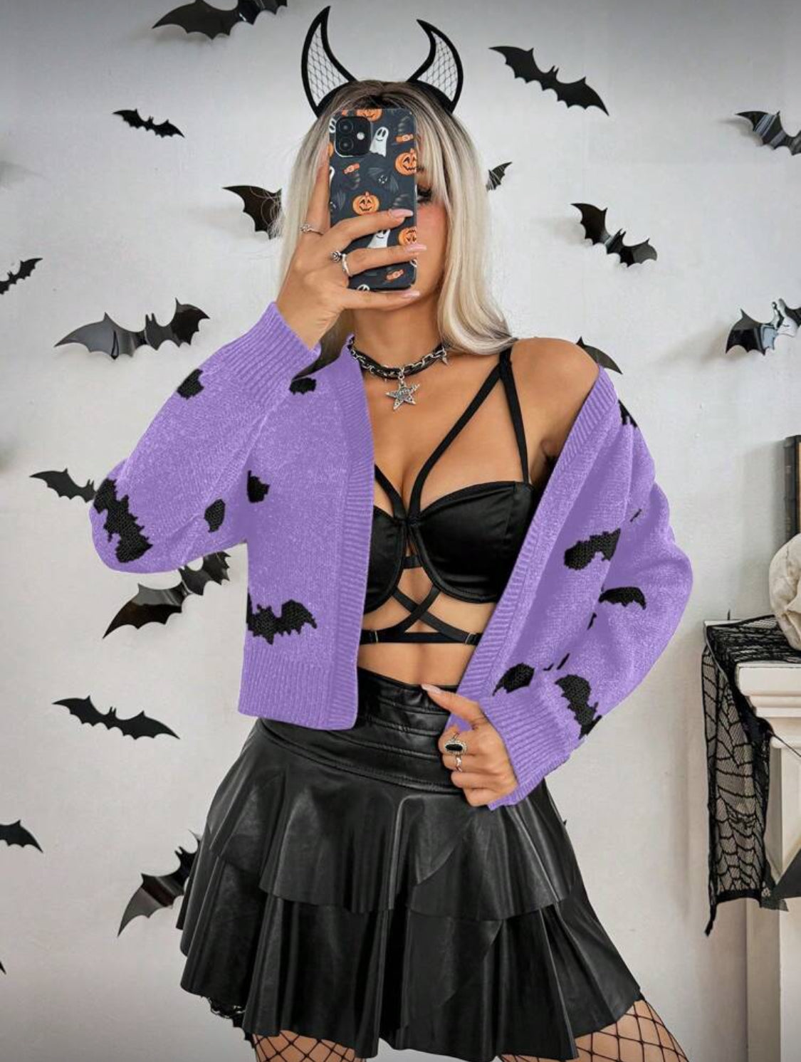 Suéter con murciélagos Talla Chica