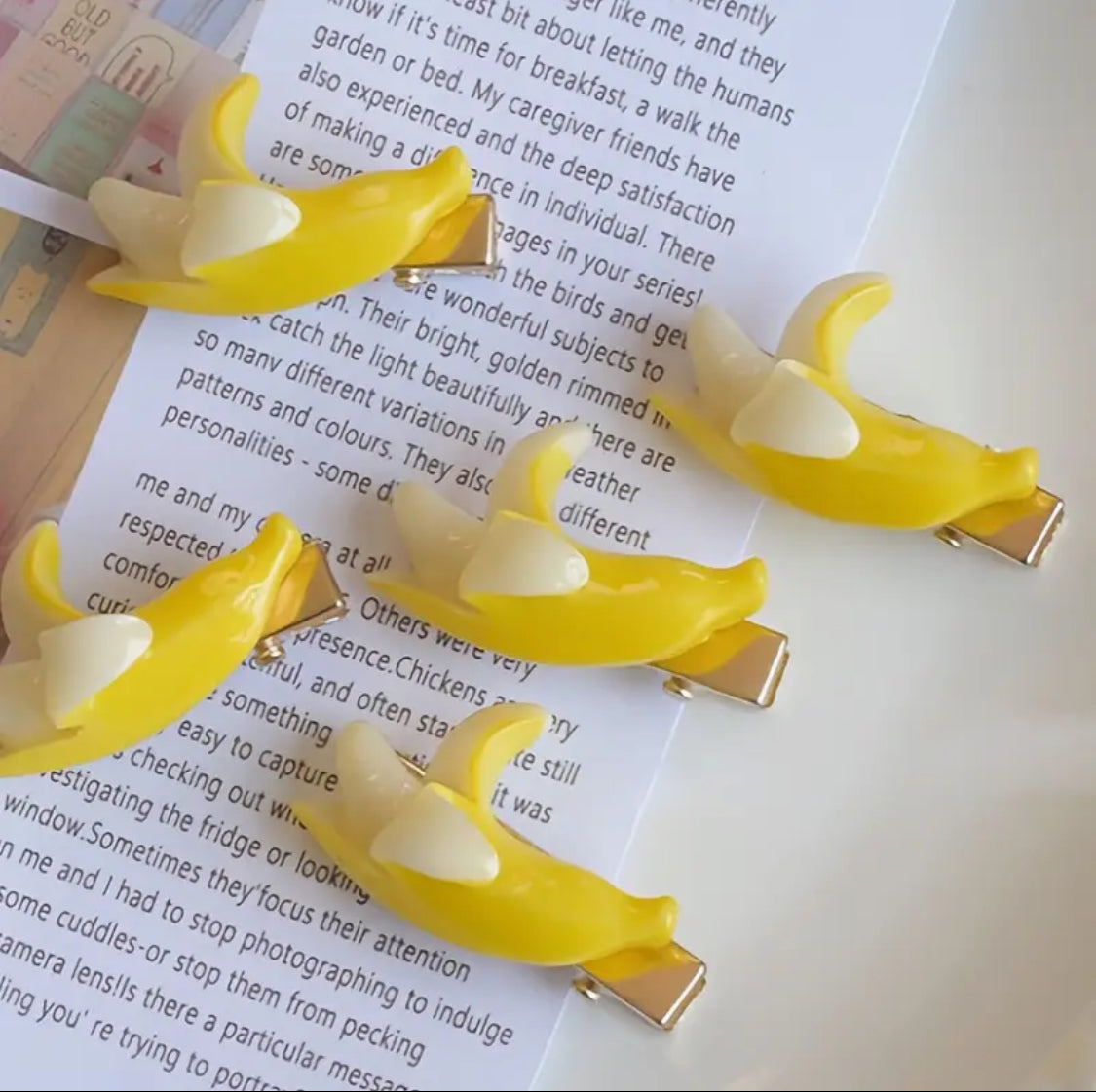 Clips Bananitas (5 pzs)