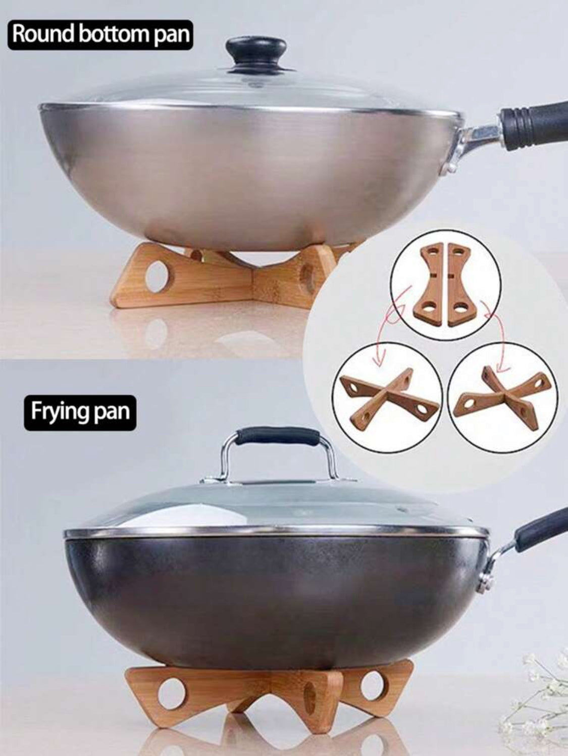 Base de bambú para ollas calientes