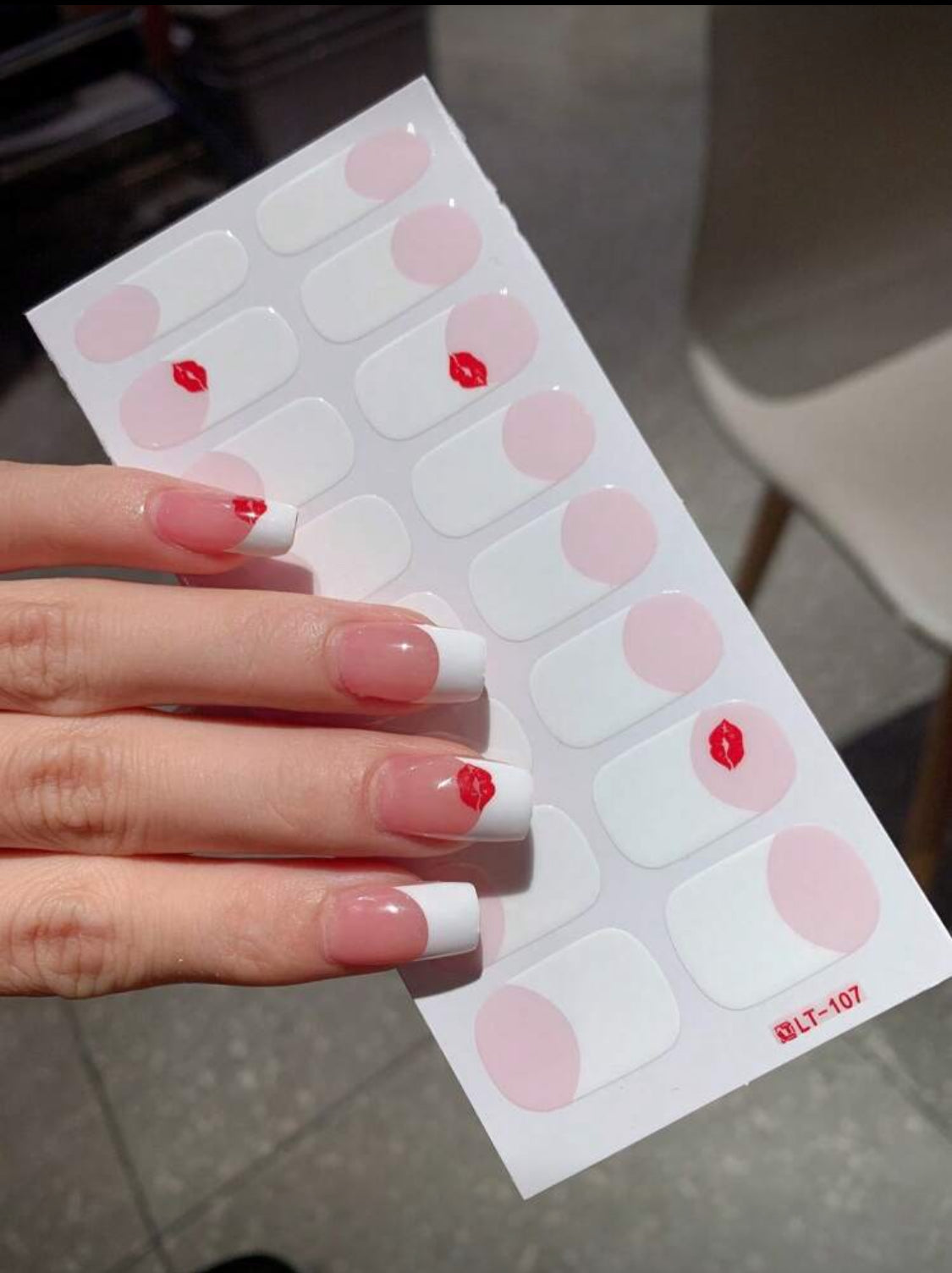 Stickers para Uñas Press On (16 pzs) 107 Kiss