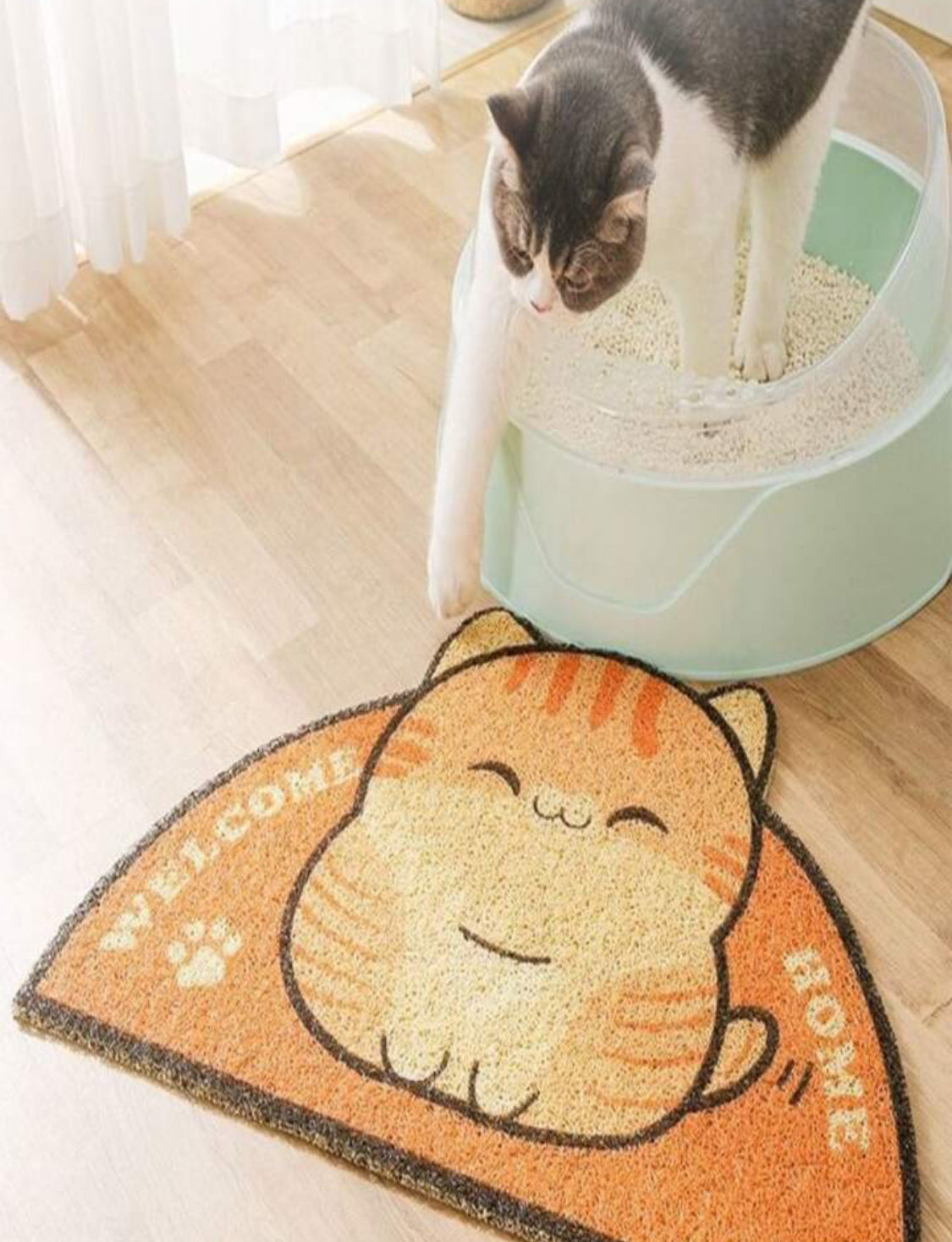Tapete para Arenero de Gatito