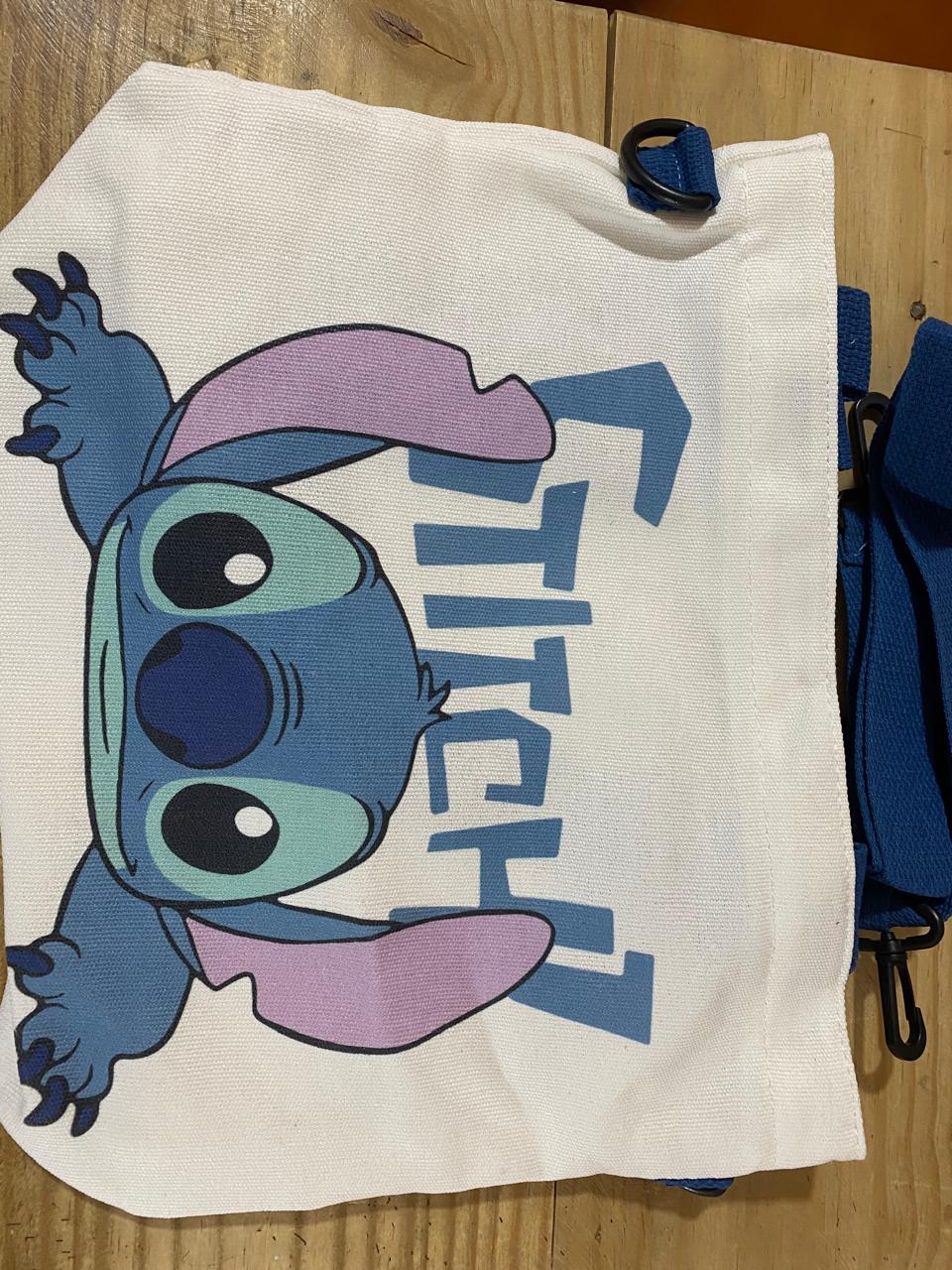 Bolsa de mano con estampado de Stitch, multicolores