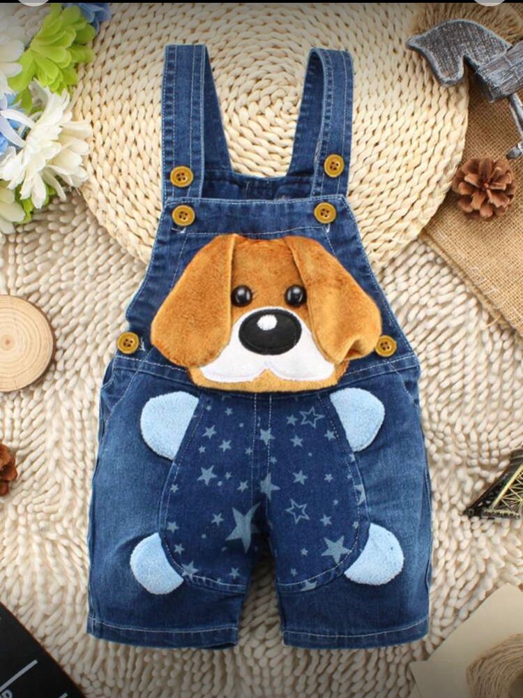 Overol infantil azul perrito para , 2-3y