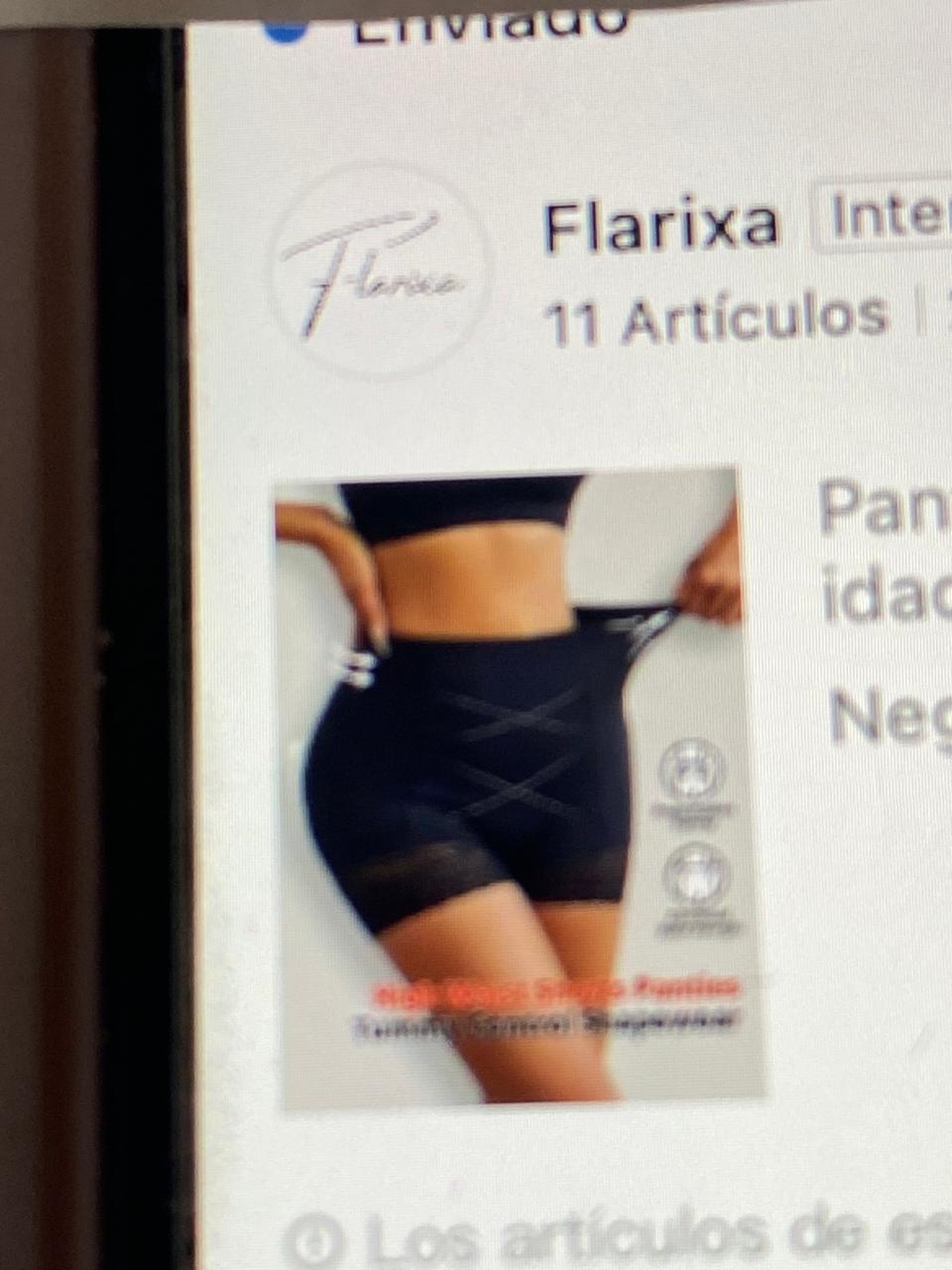 Short negro de cintura alta para control de abdomen, con detalle de encaje talla Eg/ XL