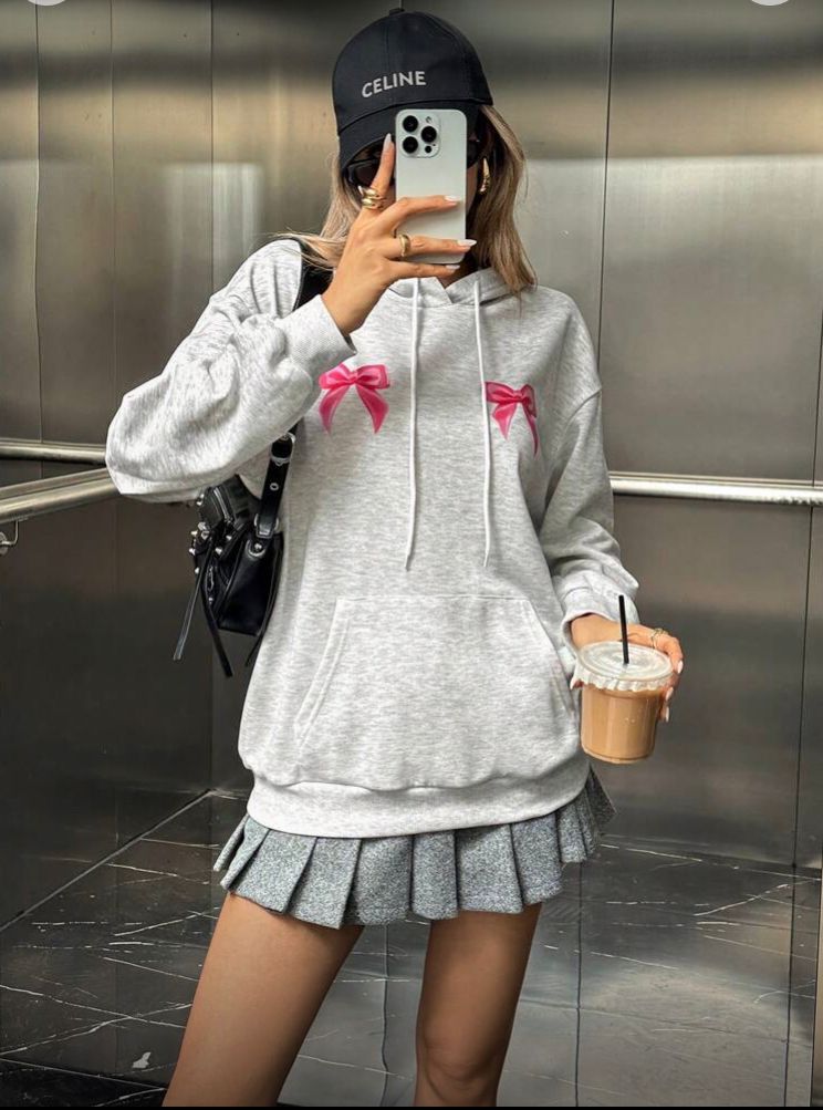 Sudadera con capucha de manga larga con hombros cálidos, gris, M