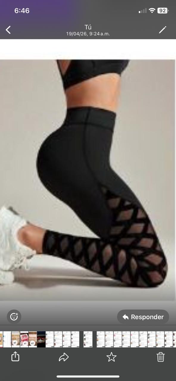 Leggings deportivo para mujer de unicolor , Ch, S , NEGRO