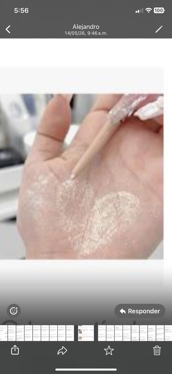 Bolígrafo iluminador con brillo brillante, oro, rosa