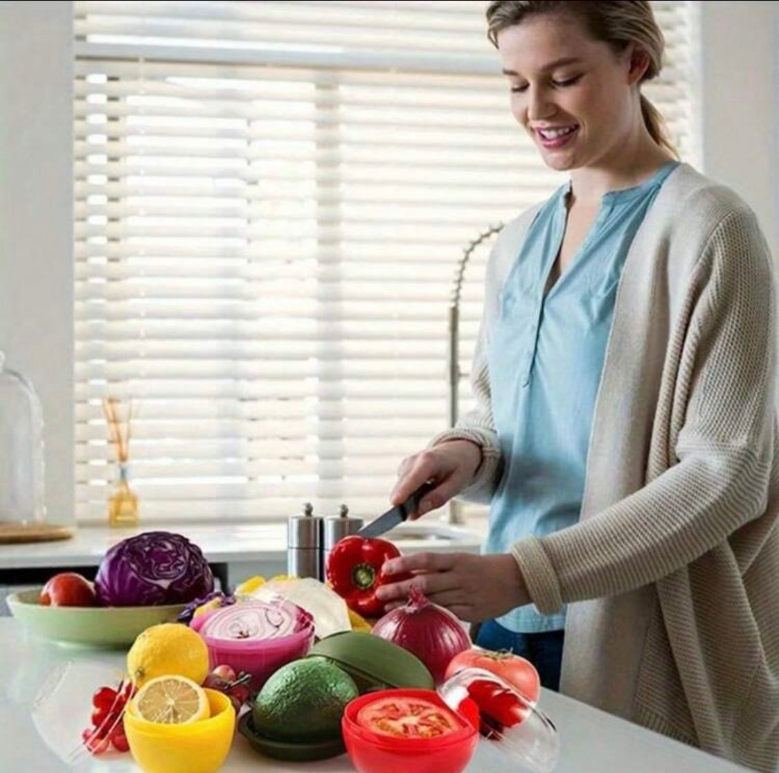 Moldes para guardar alimentos en forma de comida (6 piezas)