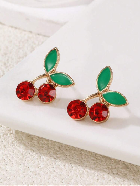 Aretes en forma de Cereza