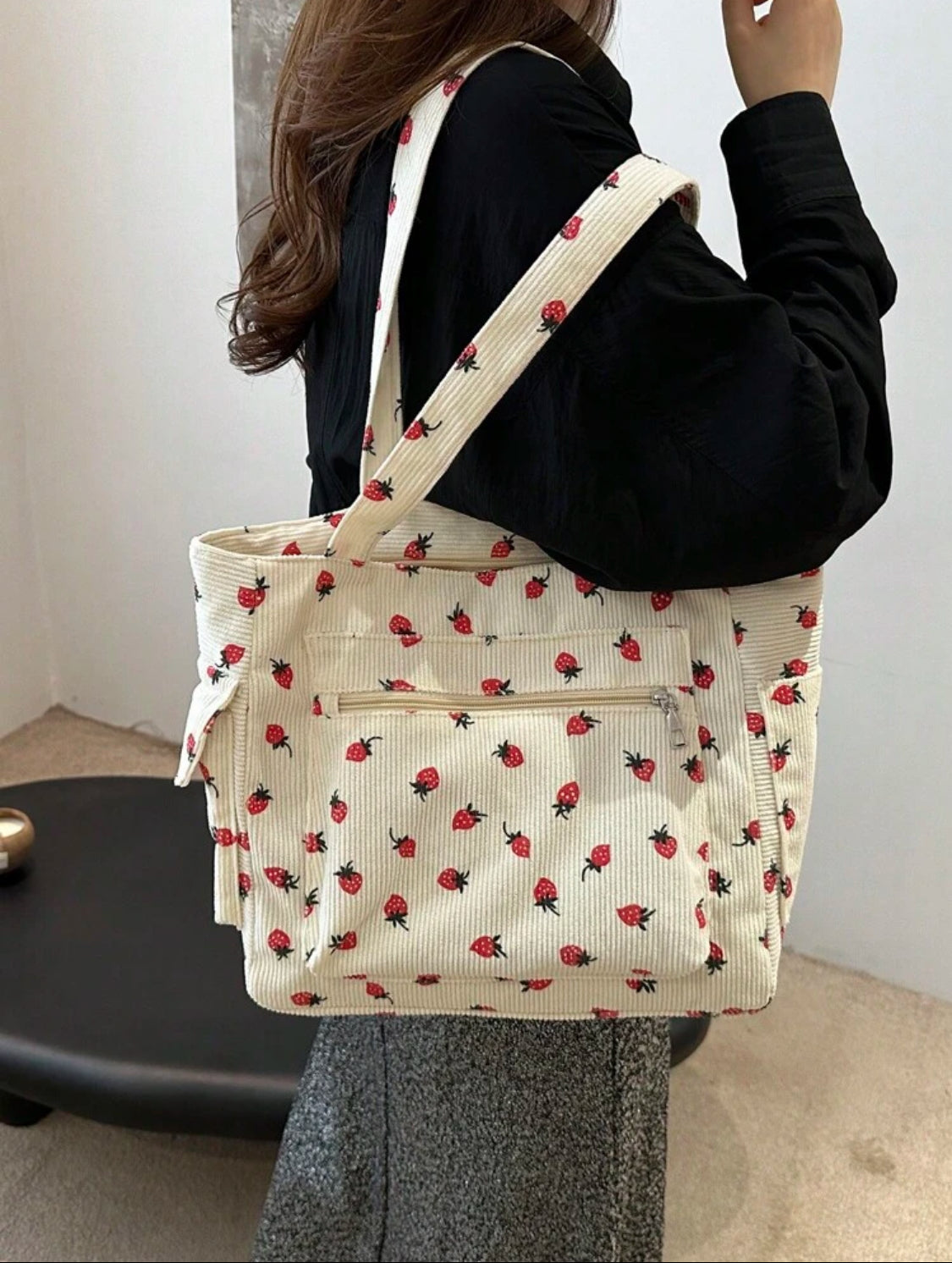 Bolsa Rosita Fresita Tote Jumbo con cierre