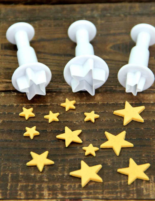Cortador kawaii en forma de estrellas (3 tamaños diferentes)