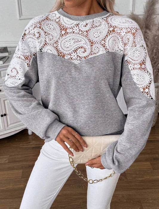 Sudadera con encaje Talla Mediana