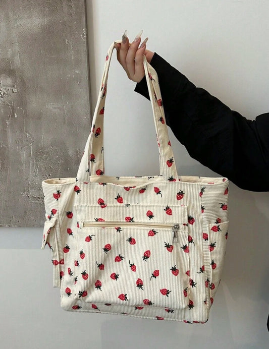 Bolsa Rosita Fresita Tote Jumbo con cierre