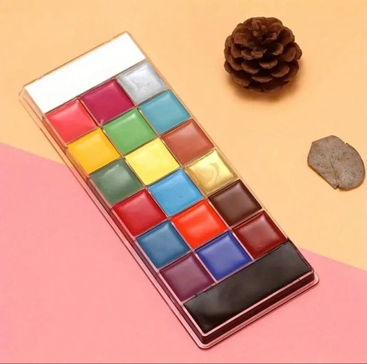 Pinta Caritas profesional 20 colores en crema alta duración