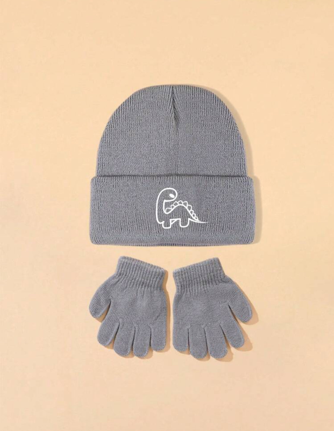 Gorros polares con guantes Dino de (2-5 años)