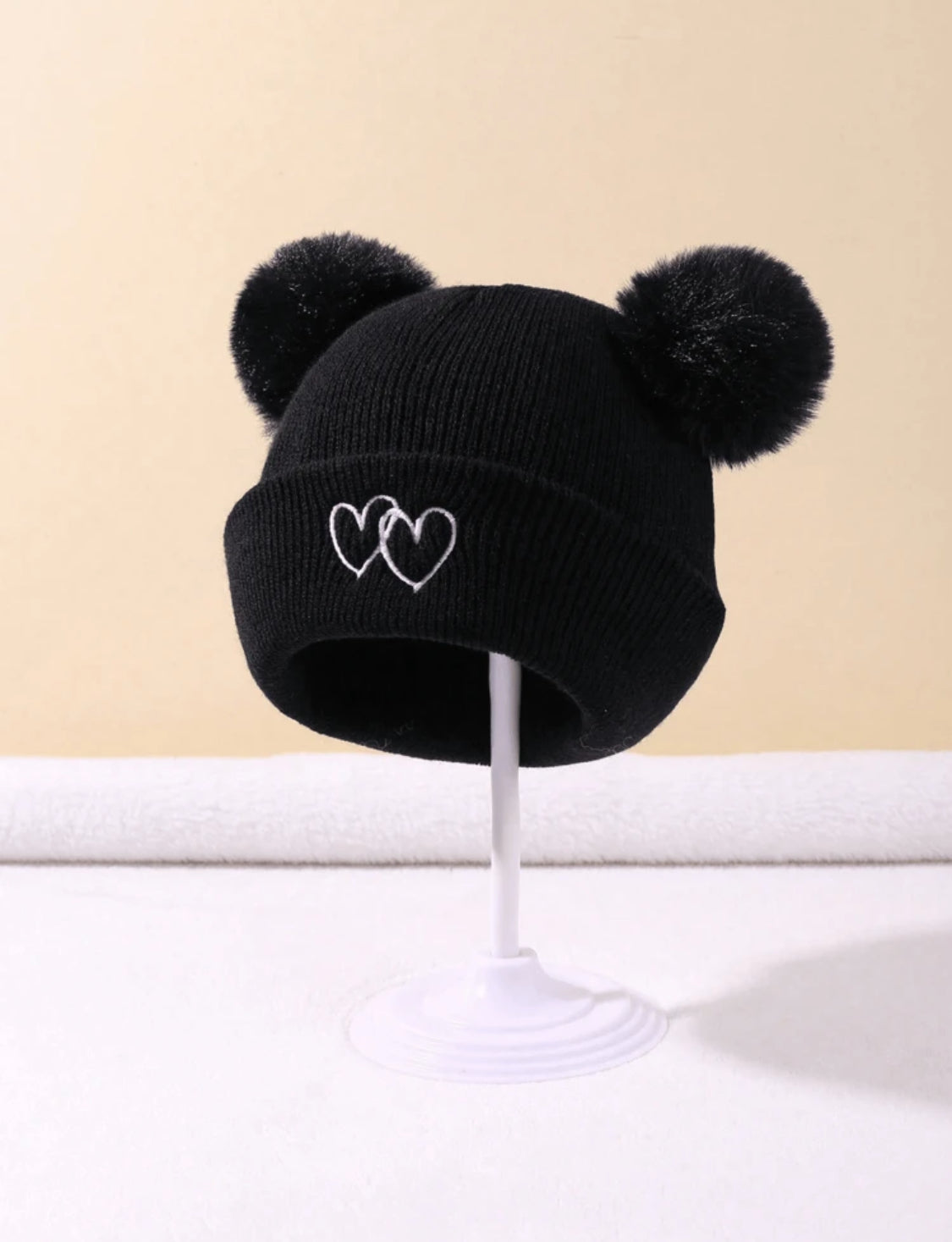 Gorros Infantiles con pompon (1-2 años)