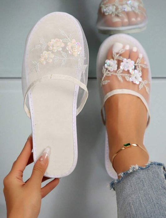 Flats Fashion #24 color blanco