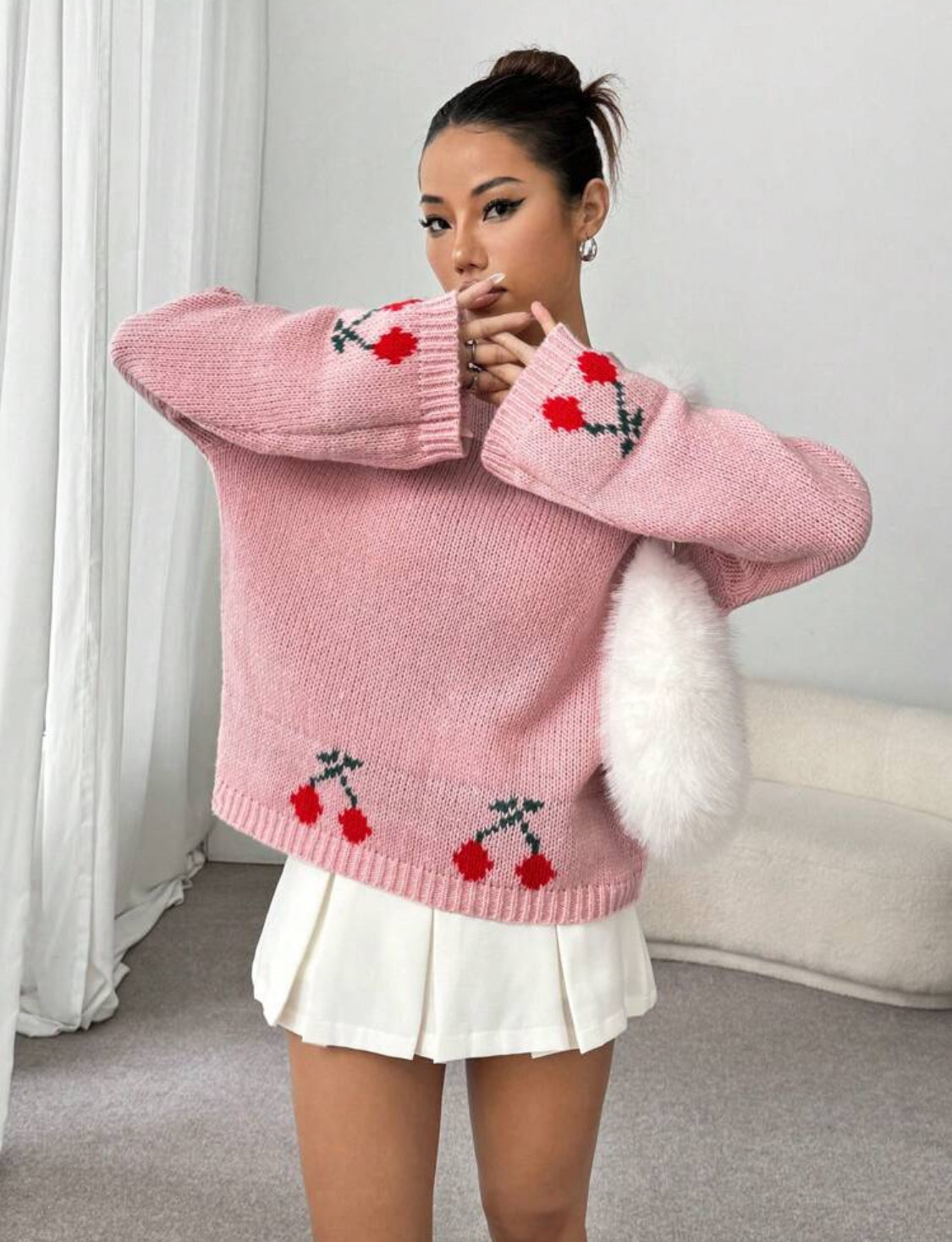 Suéter Cherrys Oversize Talla Mediana