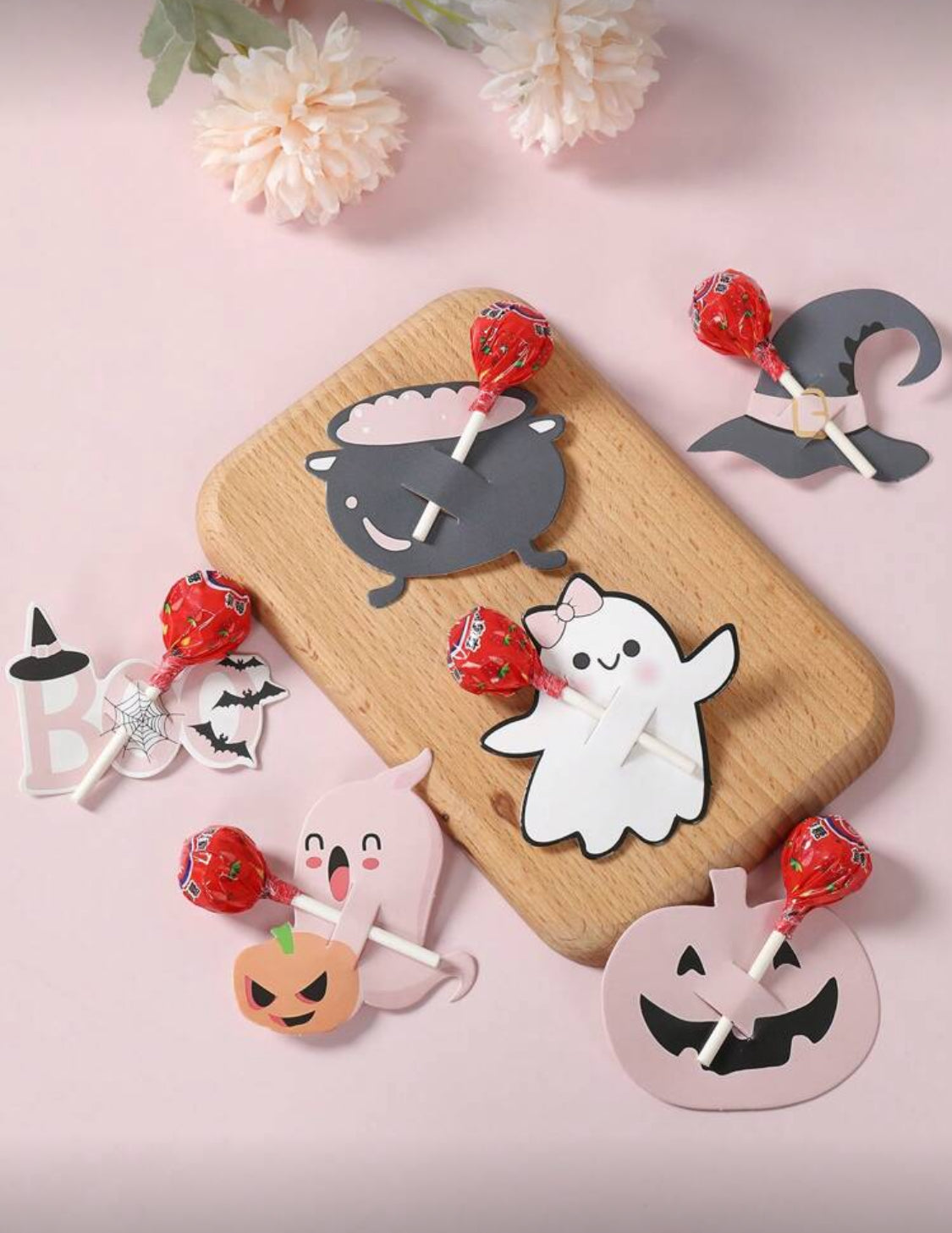 Porta Paletas Halloween (6 pzs)