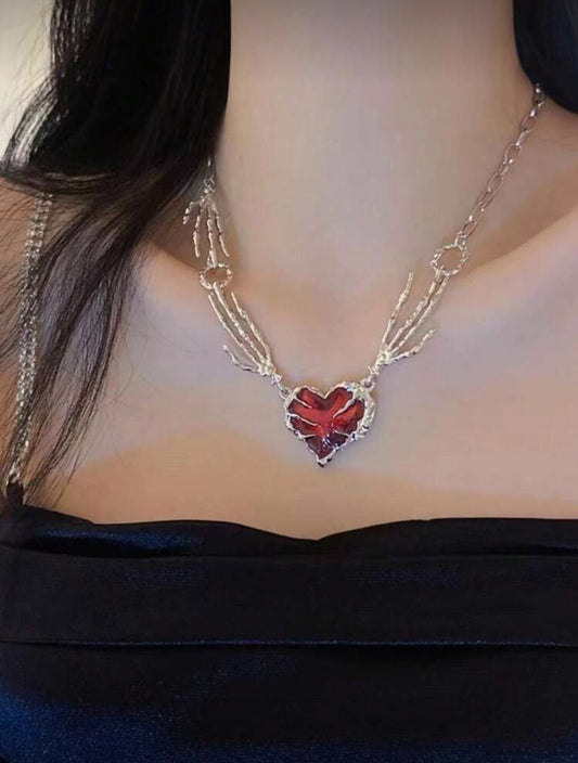 Collar Gótico corazón #7