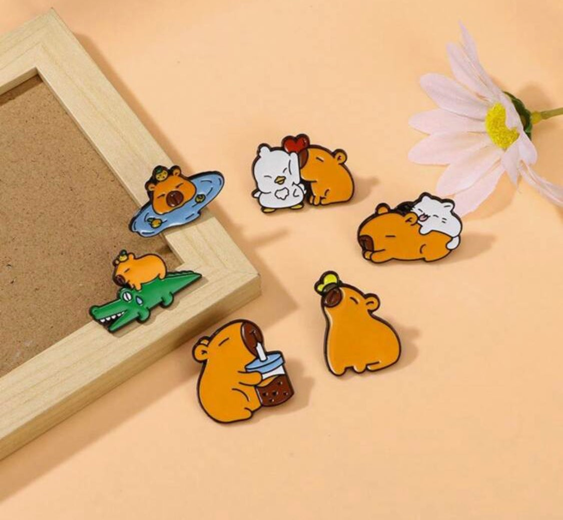 Pines Capibara Premium 6 Piezas