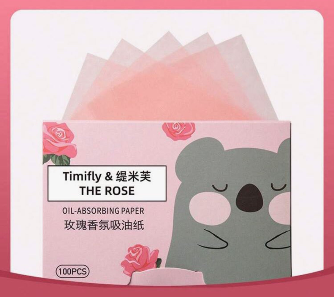 Papel de Arroz Quita Grasa Facial (Adiós al Brillo) 100 hojas