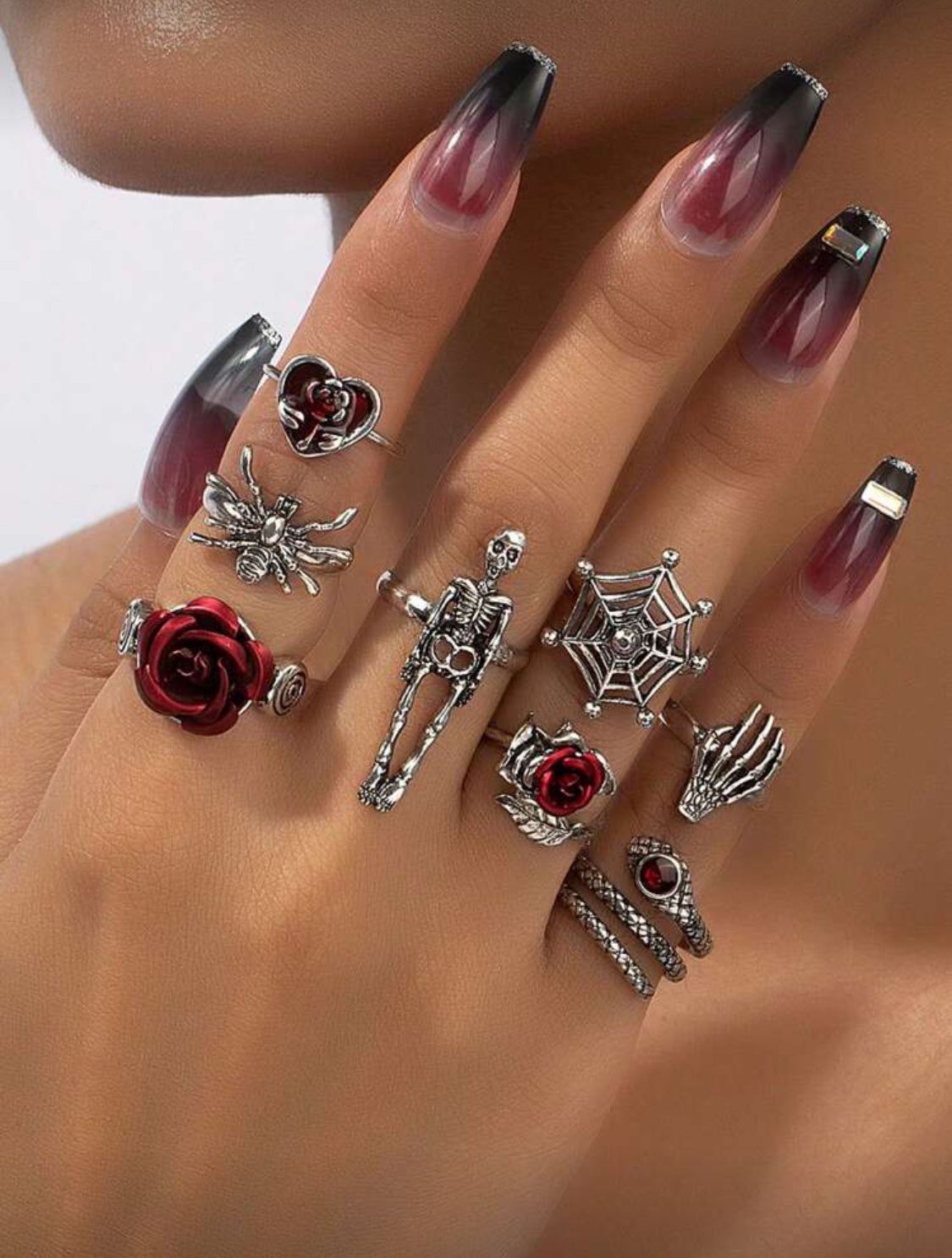 Set de Aretes Dia de Muertos (8 Pzs)
