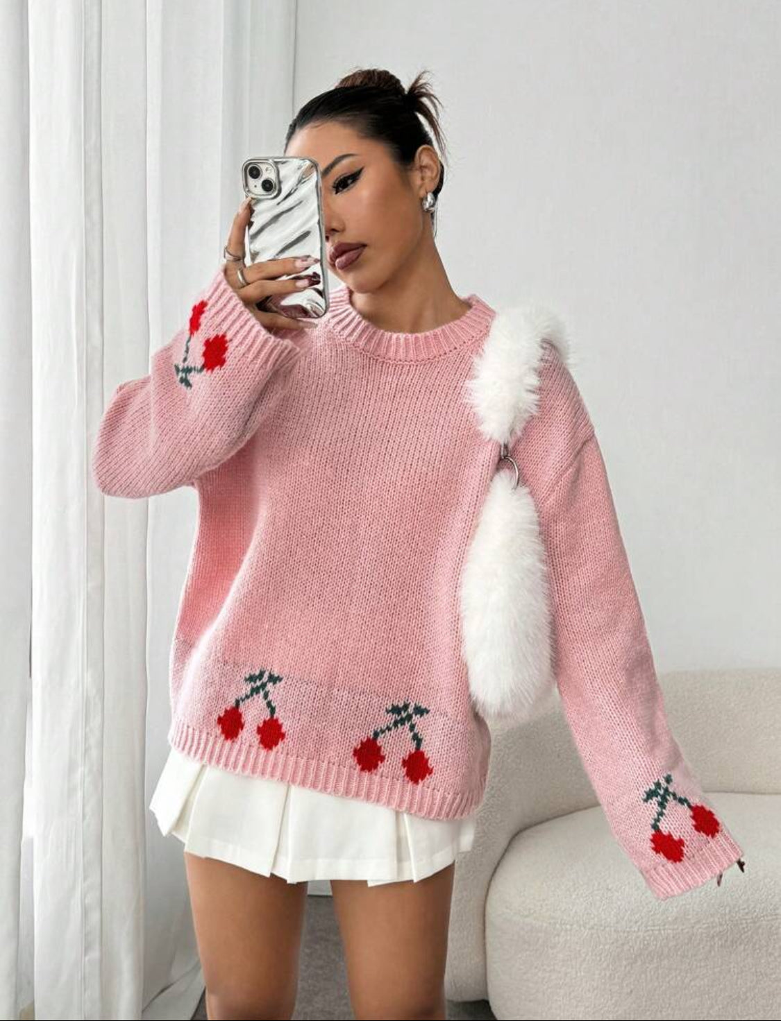 Suéter Cherrys Oversize Talla Mediana