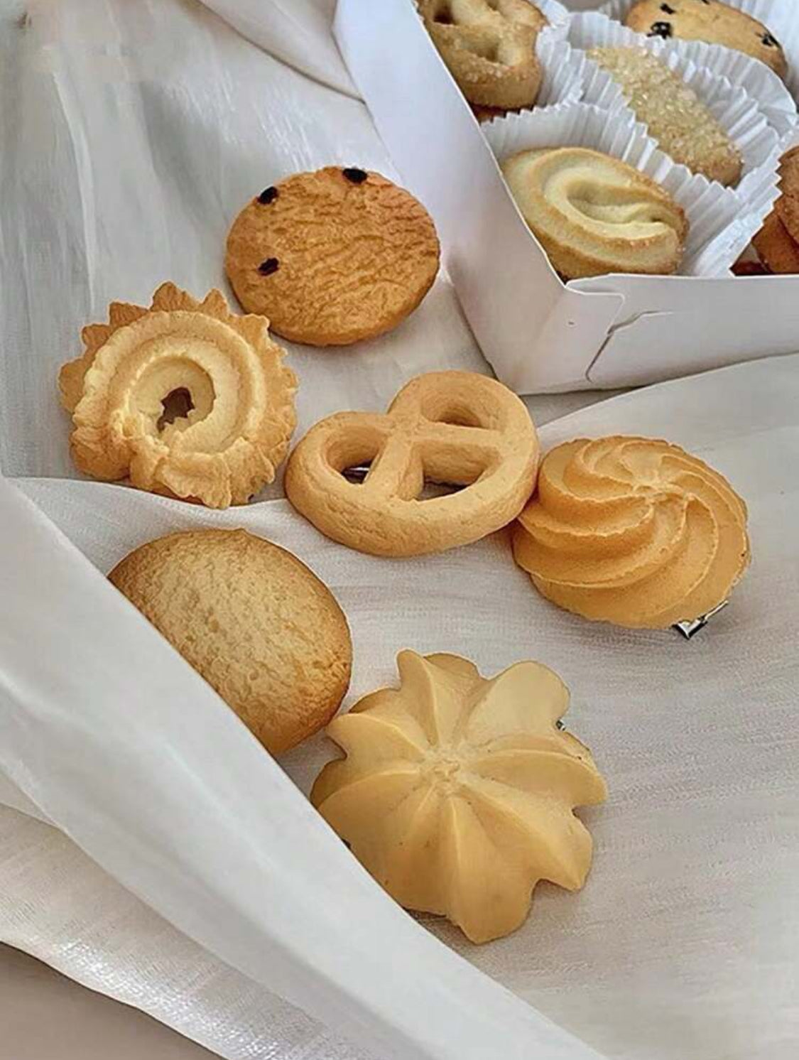 Clips para el cabello en forma de galletas (6 pzs)