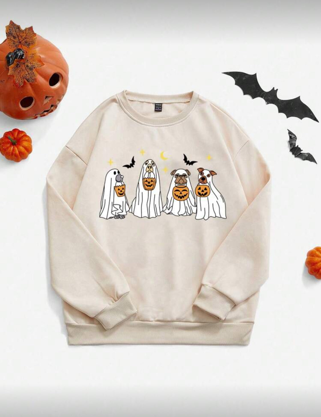 Sudadera Perritos Fantasmas Talla Mediana
