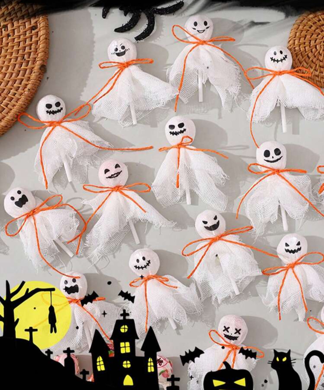 Envoltura para paletas Fantasmitas