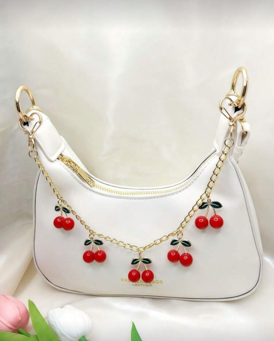 Cadena para bolsa con Charms Cherrys