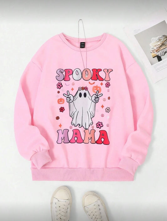 Sudadera Fantasma mom pink Talla XL
