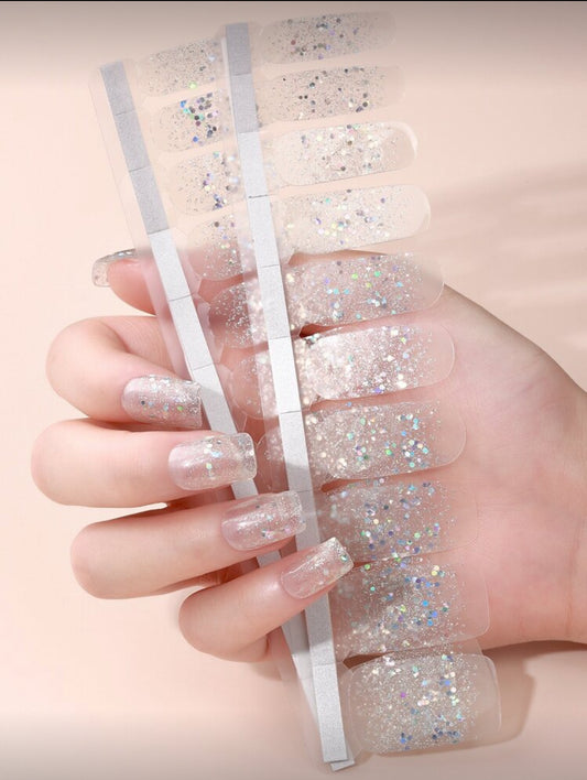 Stickers para Uñas Press On (14 pzs) Cristal