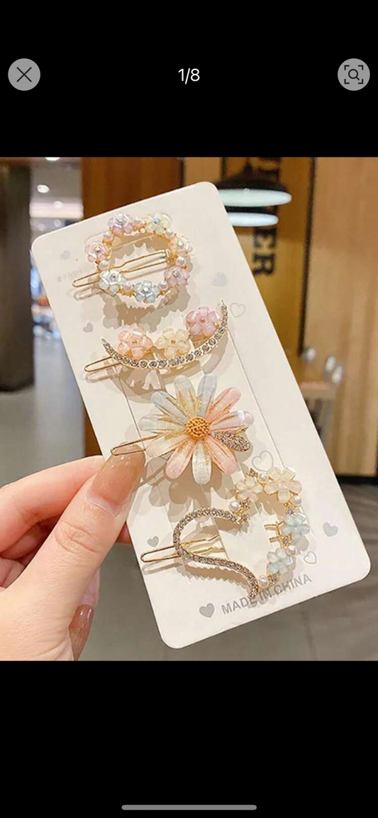 Mini broches para el cabello