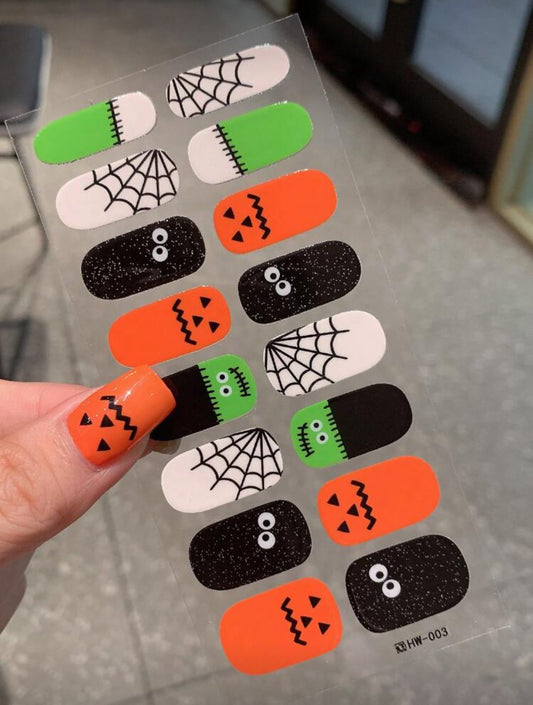 Stickers para Uñas Press On (16 pzs) Halloween 003