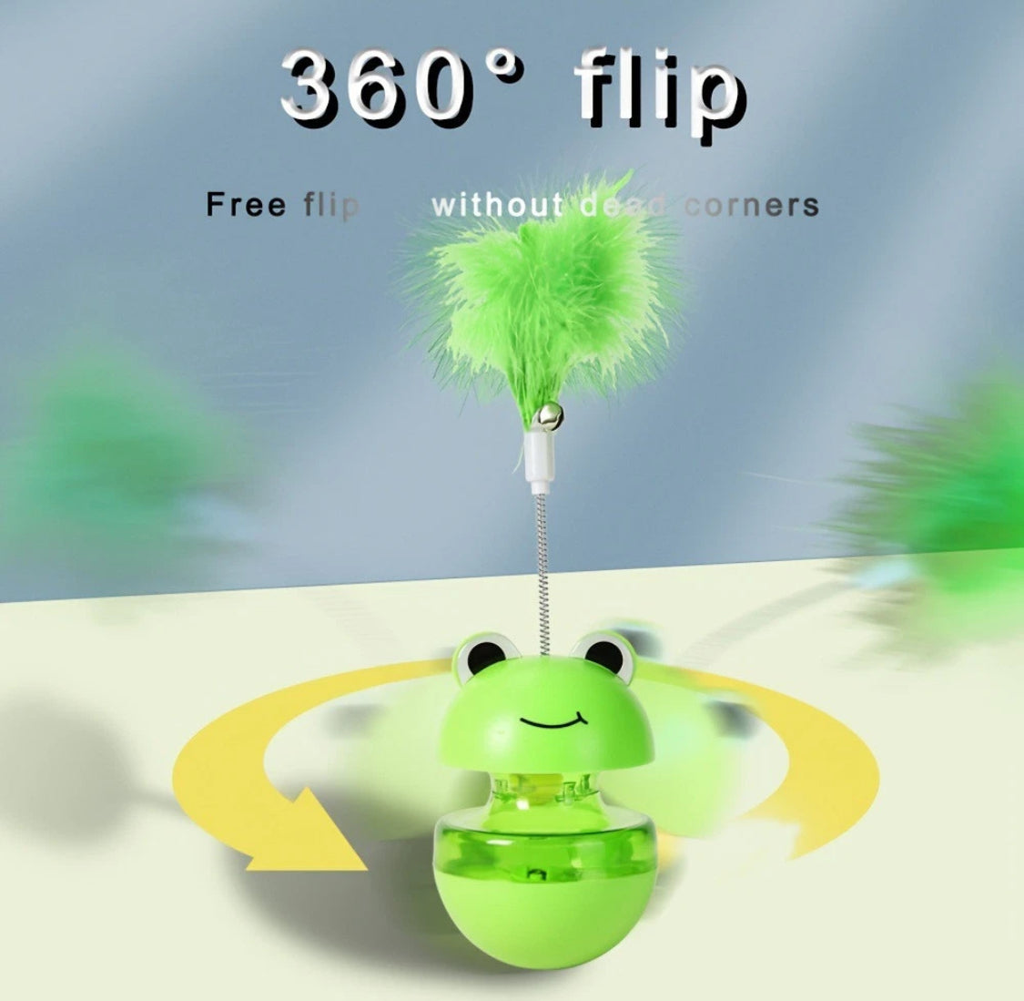 Juguete Dispensador de Comida con Pluma